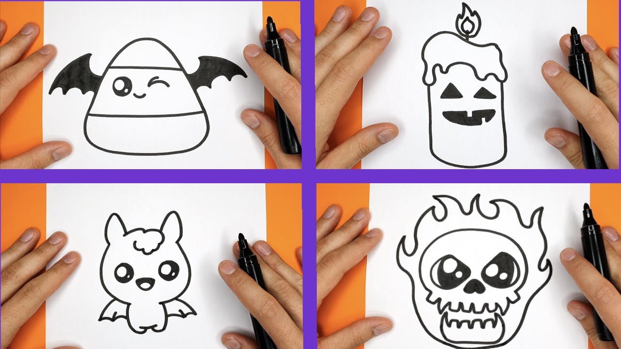 10 Easy Little Halloween Drawings