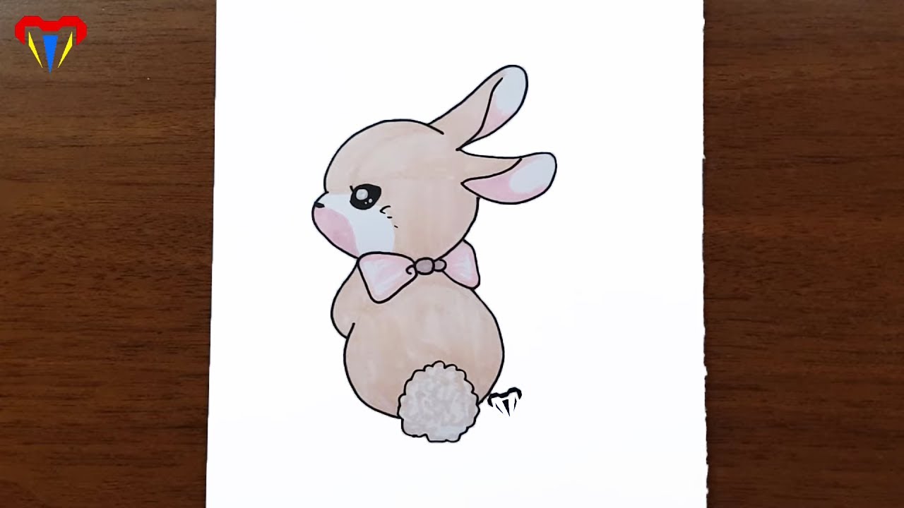 tavşan çizimi - kolay hayvan çizimleri - kolay çizimler, basit, sevimli, güzel,  tatlı,  resim