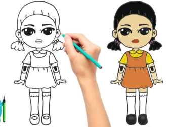 Squid Game Dev Bebek Çizimi How to Draw Baby Doll