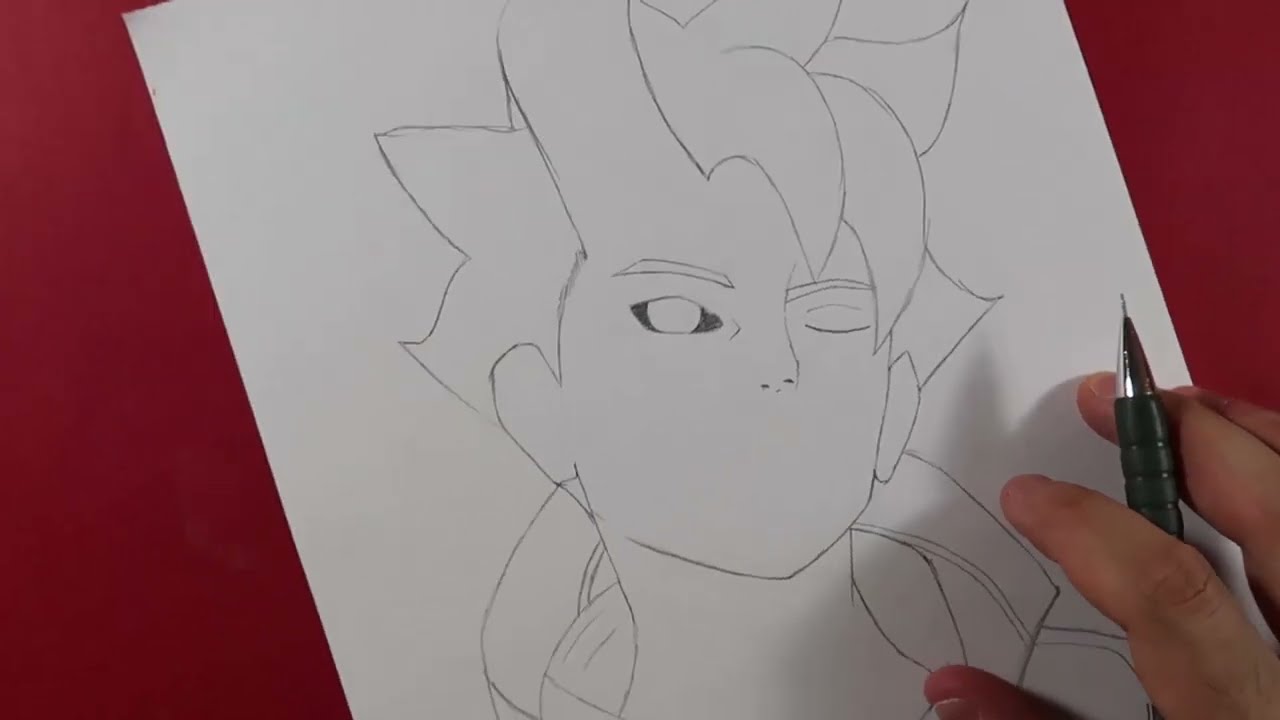 How To Draw BORUTO Otsutsuki Mode Easy Step by Step / MA Çizim Karakalem Kolay Anime Çizimleri