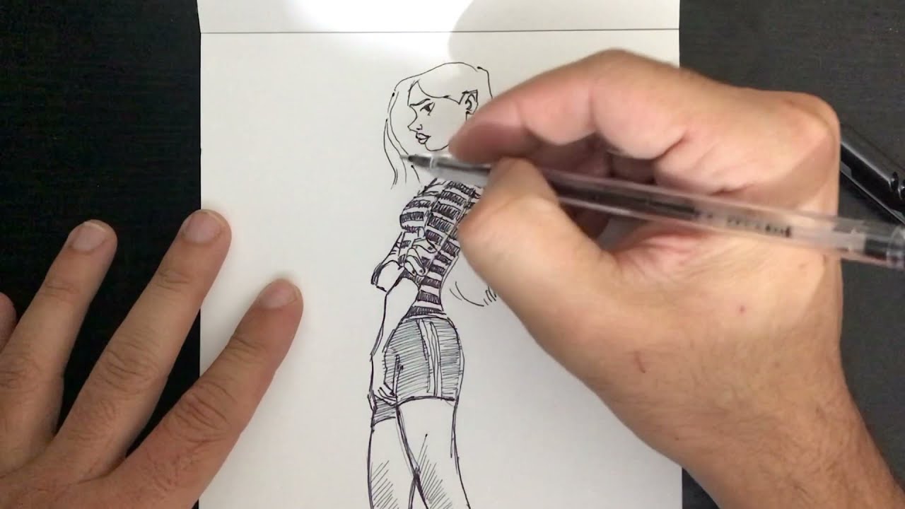 ANİME kız resmi nasıl çizilir | Ayakta duran kız resmi çizimi