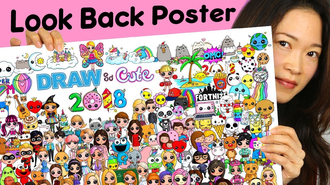 All My Draw So Cute Drawings 2018 Look Back Poster