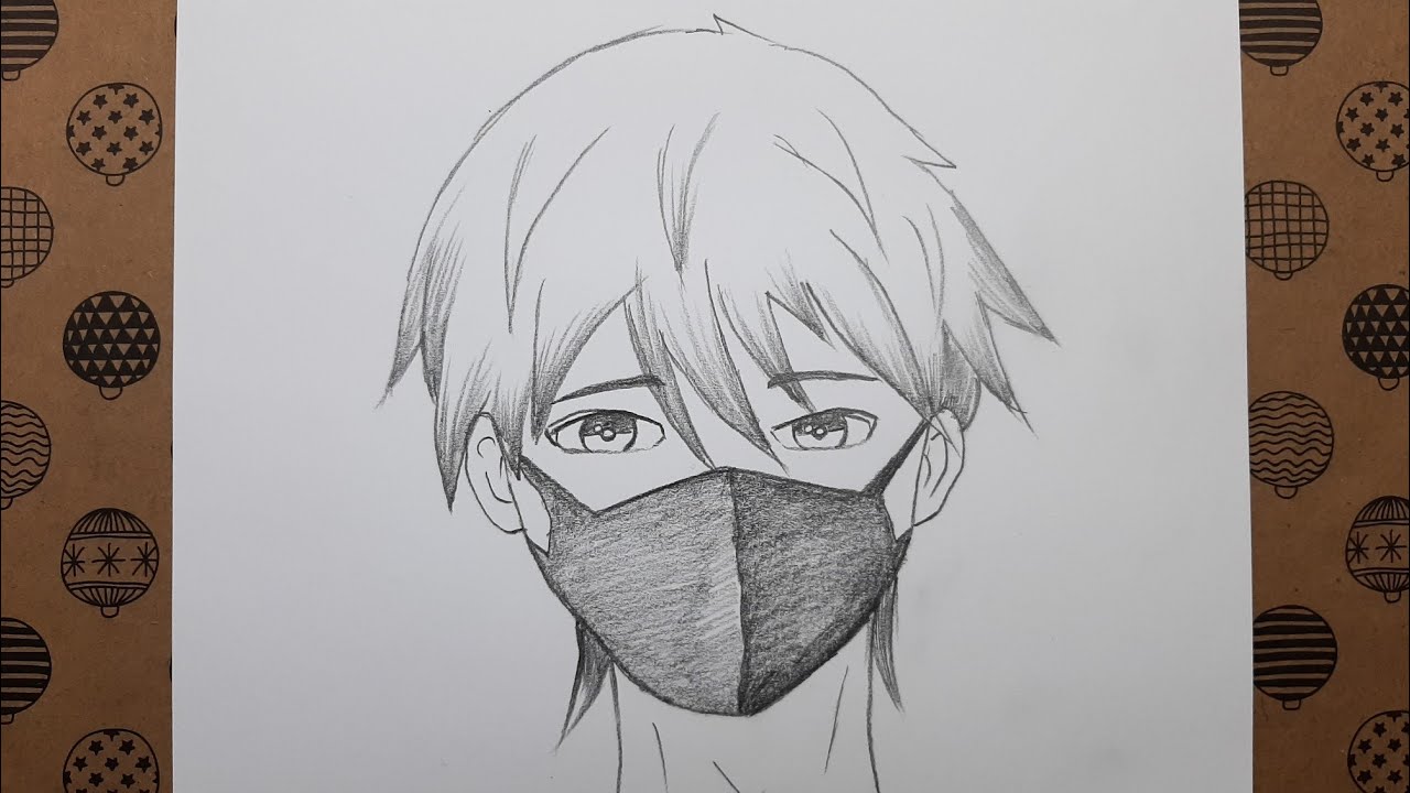 Anime Çizimi, Maskeli Anime Resmi Nasıl Kolay Çizilir, Çizim Hobimiz Resimleri - Easy Anime Drawing