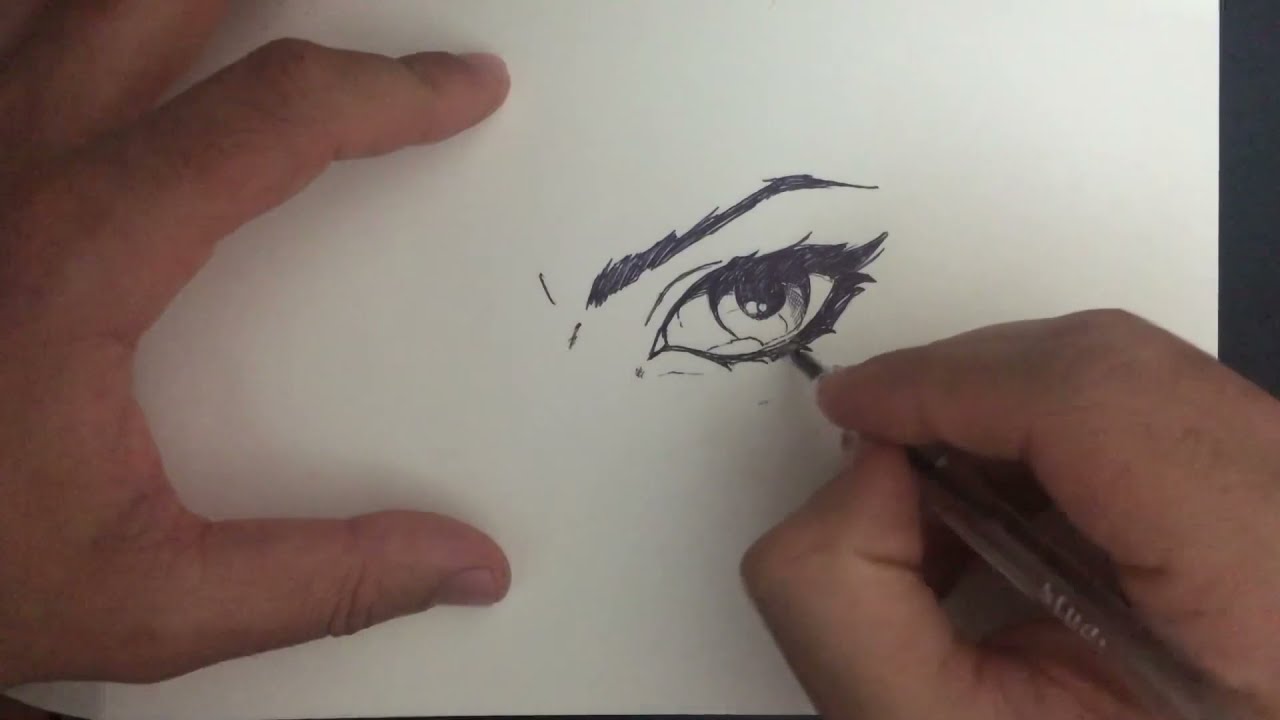 Anime göz resmi nasıl çizilir | Anime göz çizimi