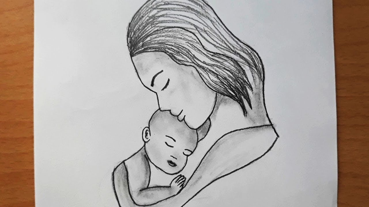 Anne ve Bebeği Nasıl Çizilir / How to Draw a Mother and Baby