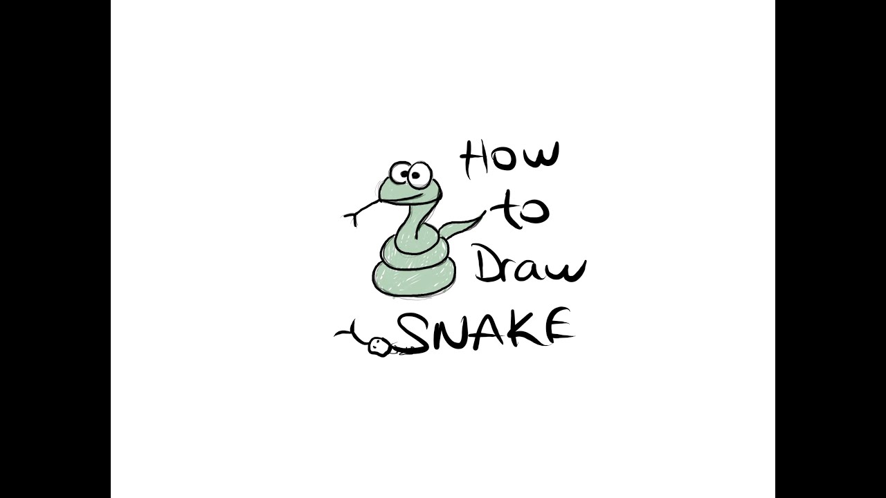 Başlangıç seviyesi yılan nasıl çizilir - Çok kolay yılan çizimi