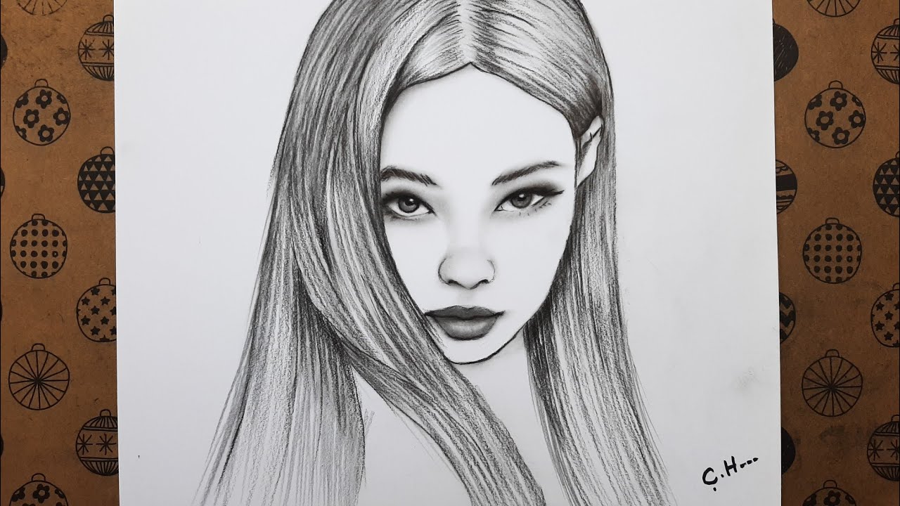 Blackpink Jennie Çizimi Kolay Yoldan Adım Adım Nasıl Çizilir, Jennie Portre Çizimi
