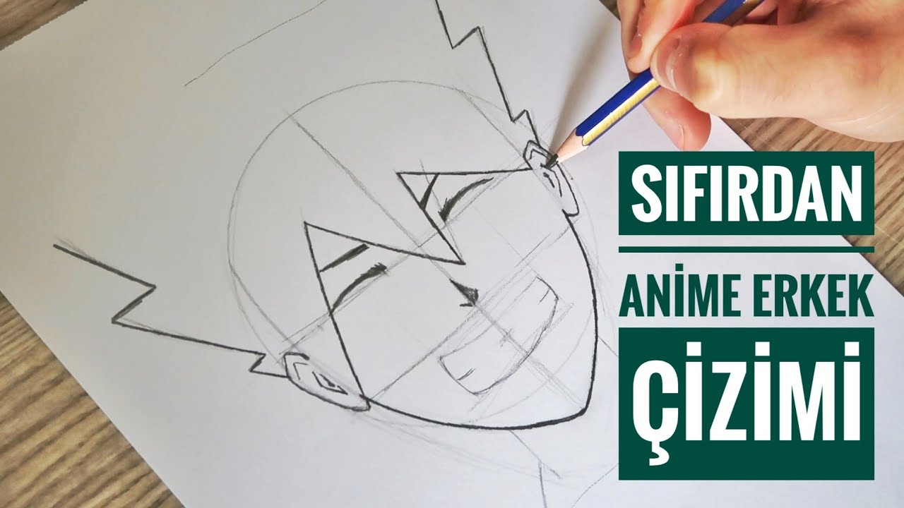 ÇOK KOLAY ANİME ÇİZİMİ  / Karakalem Anime Erkek Nasıl Çizilir Kolay / How to draw anime