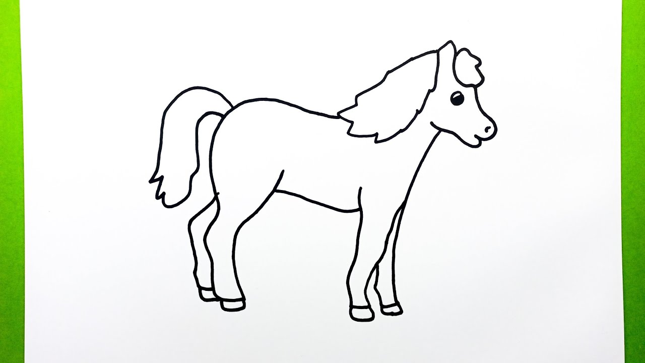 Çok Kolay At Çizimi, Sevimli At Adım Adım Nasıl Çizilir, Çizim Saati Art Kolay Hayvan Çizimi 2022
