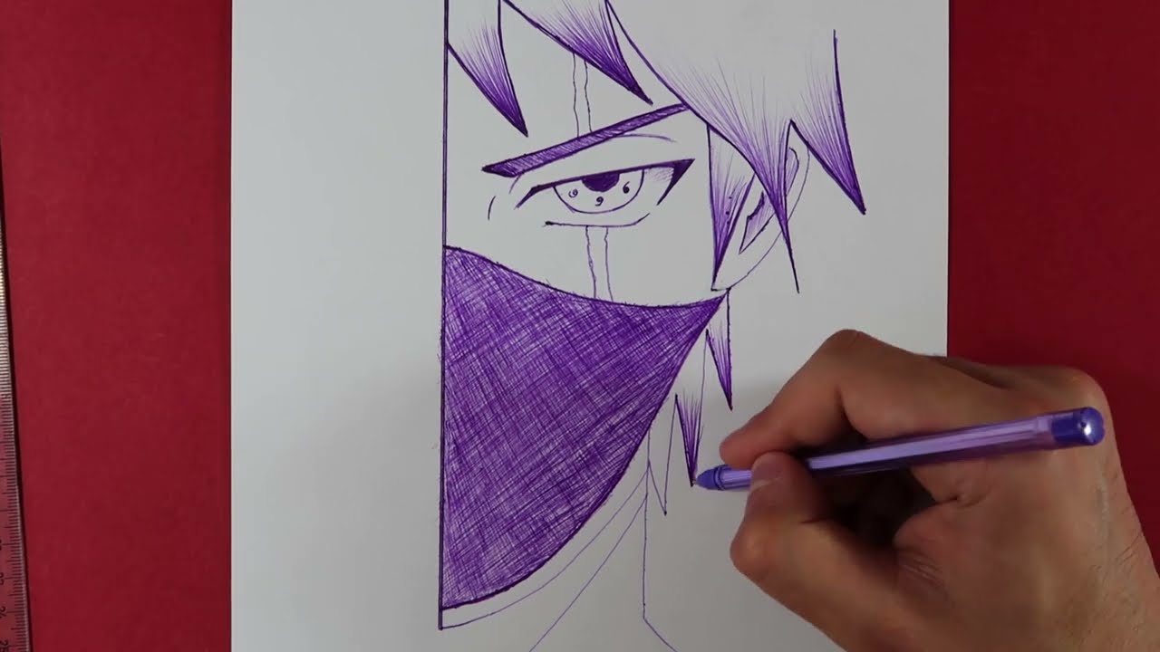 Easy Anime Draw / How to Draw Anime With Mask Easy Tutorial / M.A Drawings