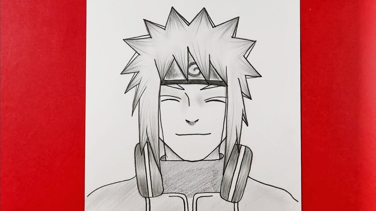Easy Anime Drawing / How To Draw Minato Namikaze Step by Step / ma drawings
