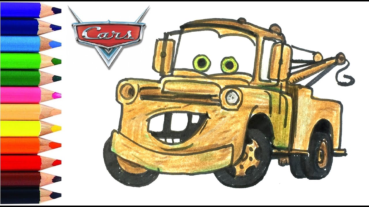 Easy Drawing Cars Mater I Kolay Arabalar Mater Çizimi I Çekici Mater Nasıl Çizilir?