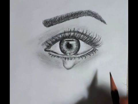 Eye drawing and eyebrow drawing / Teardrop drawing / Kaş,göz çizimi / Gözyaşı çizimi / Pencil Sketch