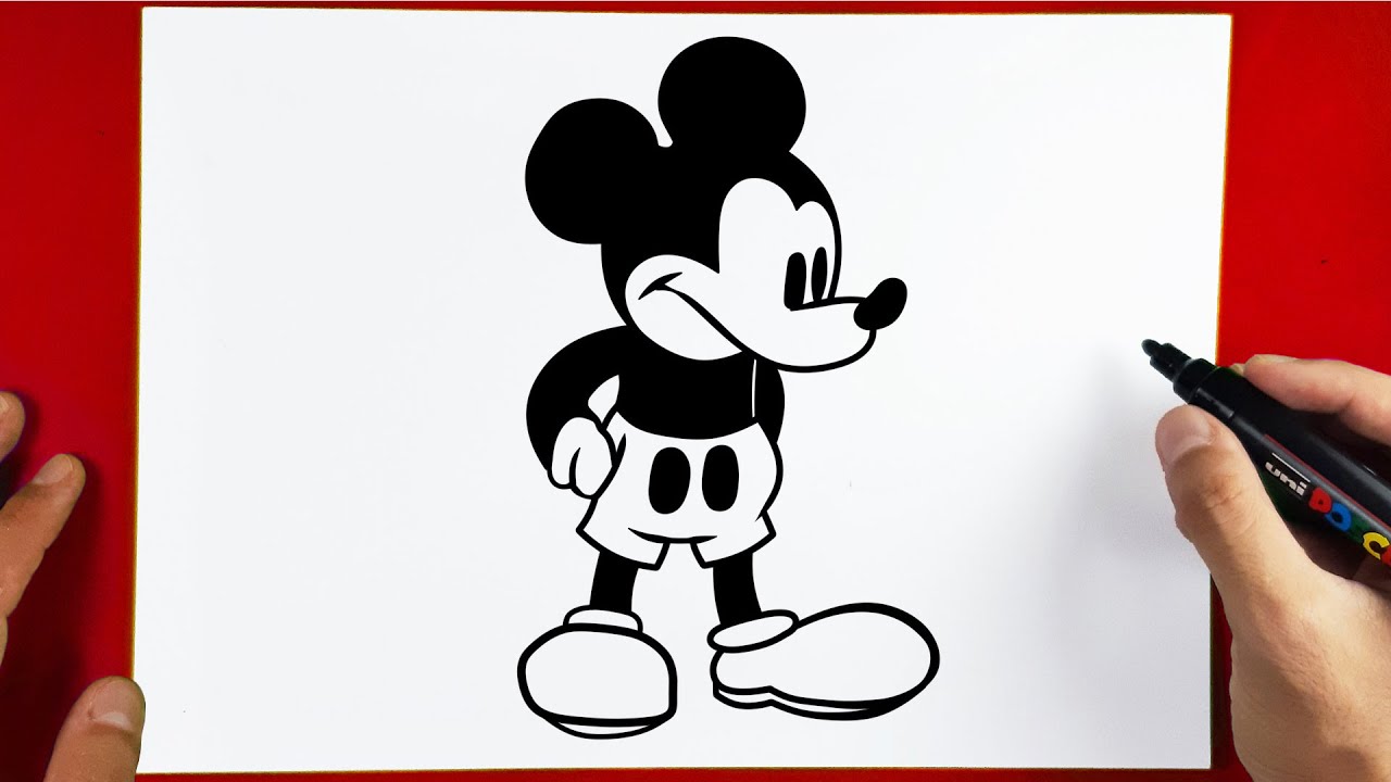 HOW TO DRAW SUICIDE MOUSE - MICKEY MOUSE | Friday Night Funkin (FNF)
