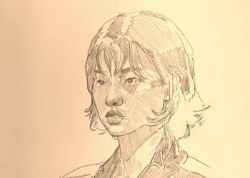 HoYeon Jung (Sae Byeok) drawing from Squid Game | 오징어게임 정호연(벽새)