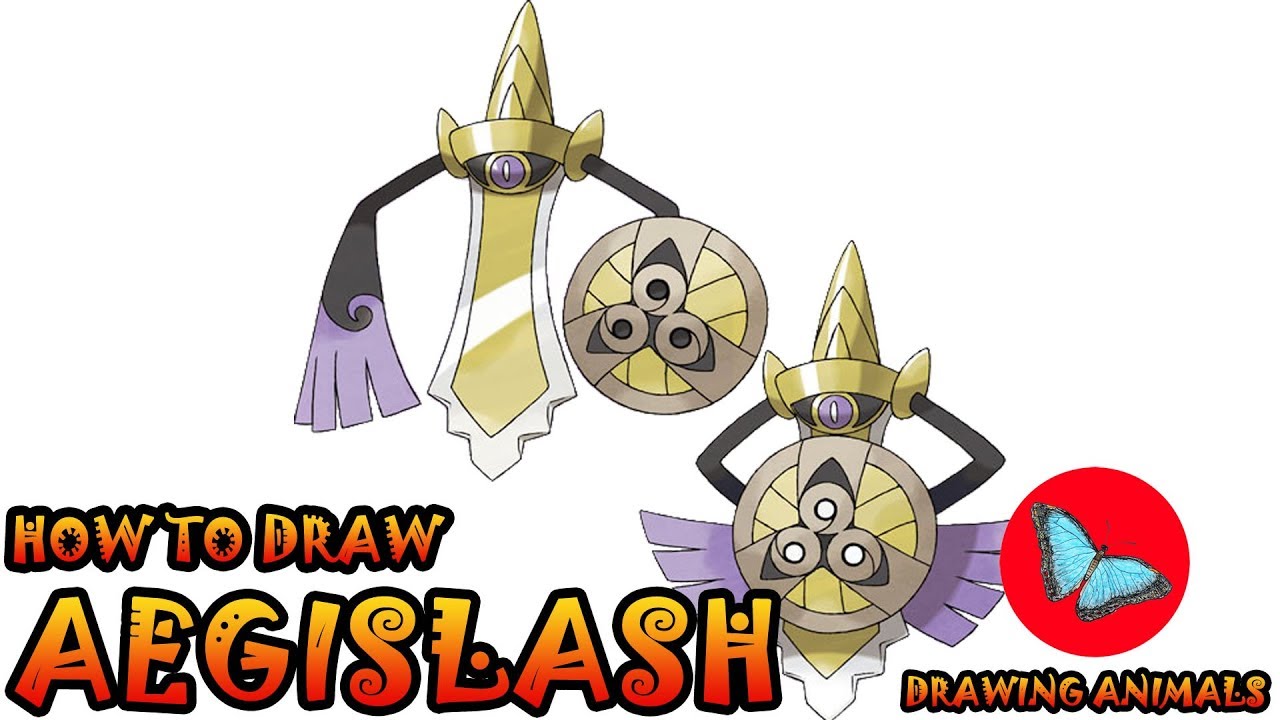 How To Draw Aegislash Pokemon | Drawing Animals