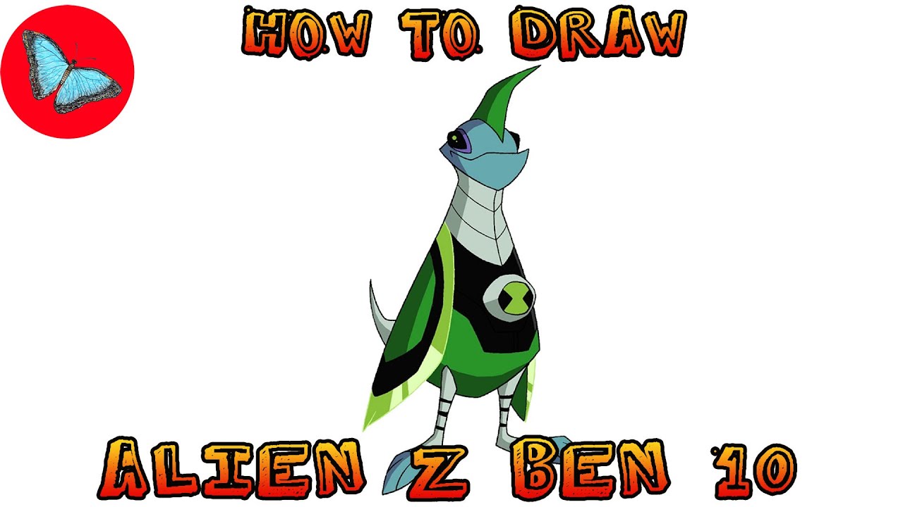 How To Draw Alien Z From Ben 10 | Drawing Animals