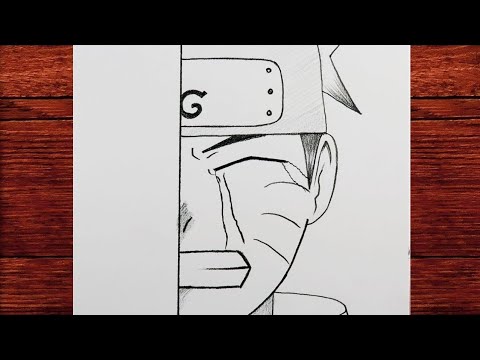 How To Draw Anime Sad Naruto Easy Tutorial / Easy Anime Sketch Art / ma drawings