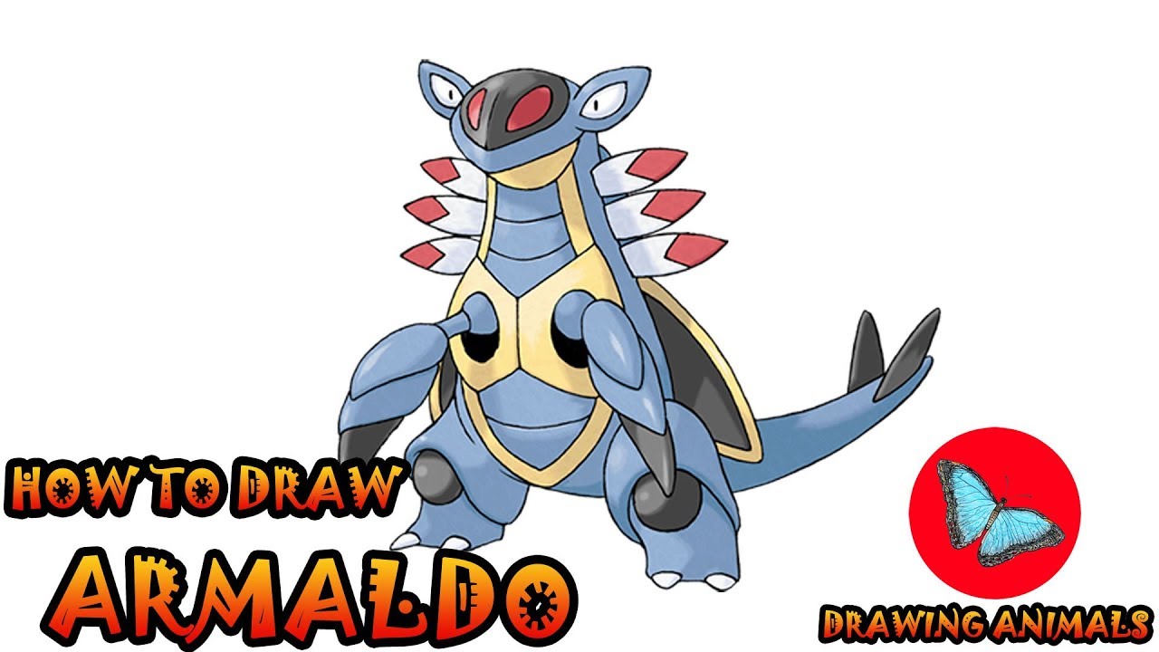 How To Draw Armaldo Pokemon | Coloring and Drawing For Kids
