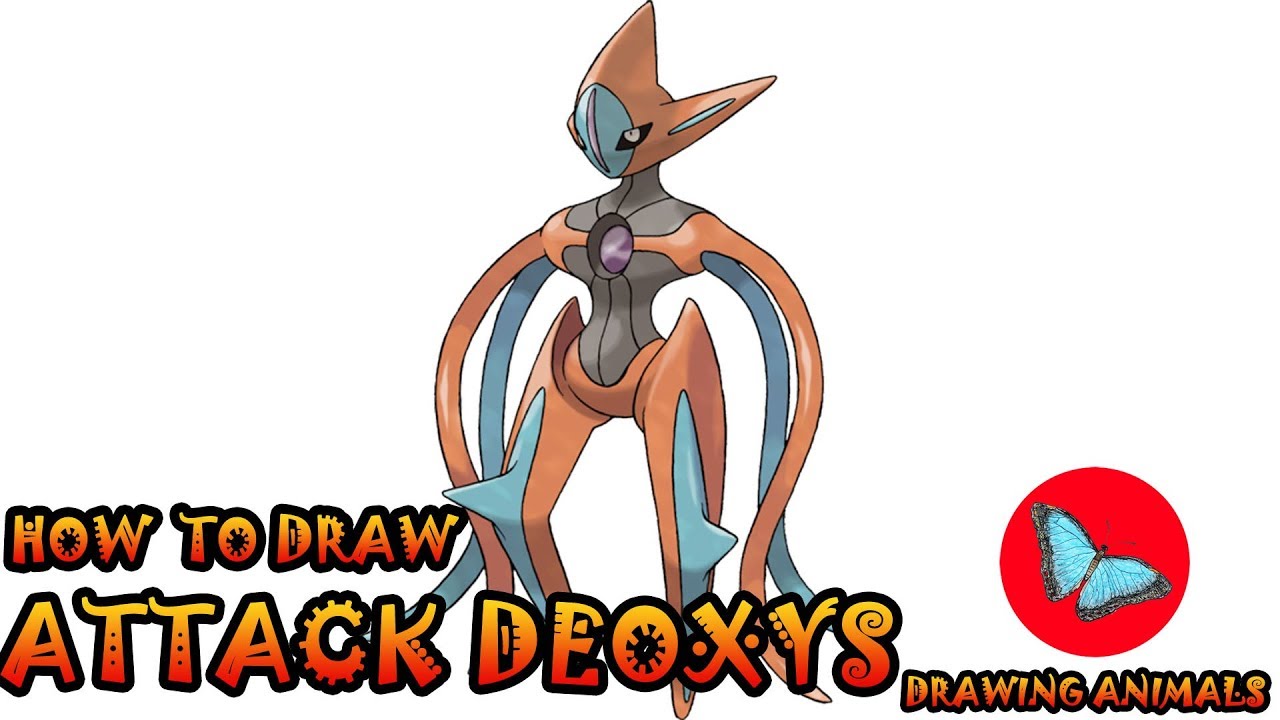 How To Draw Attack Deoxys Pokemon | Drawing Animals