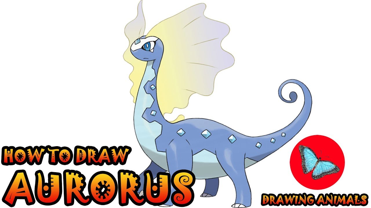 How To Draw Aurorus Pokemon | Drawing Animals