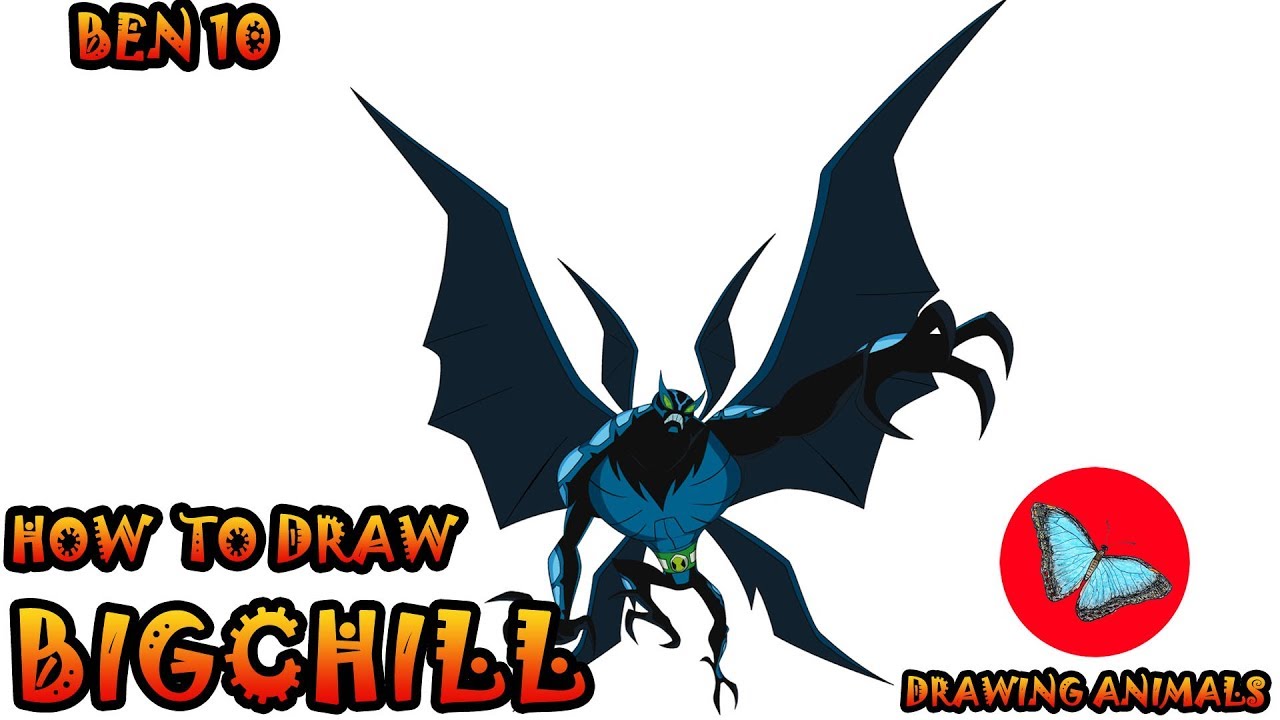 How To Draw Big Chill from Ben 10 | Drawing Animals