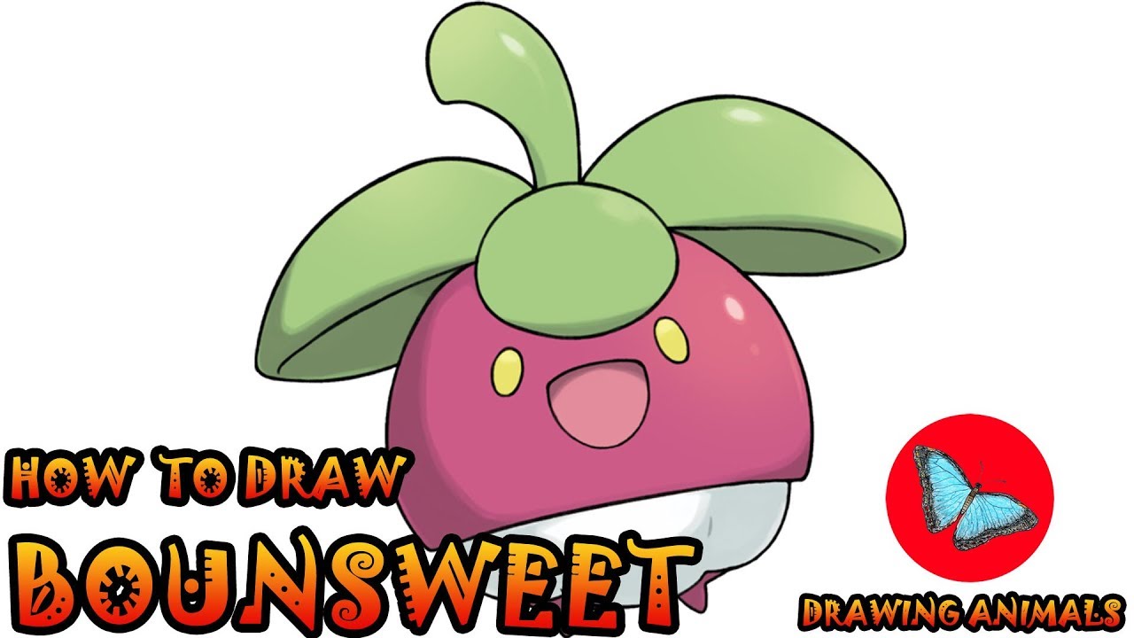 How To Draw Bounsweet Pokemon | Drawing Animals
