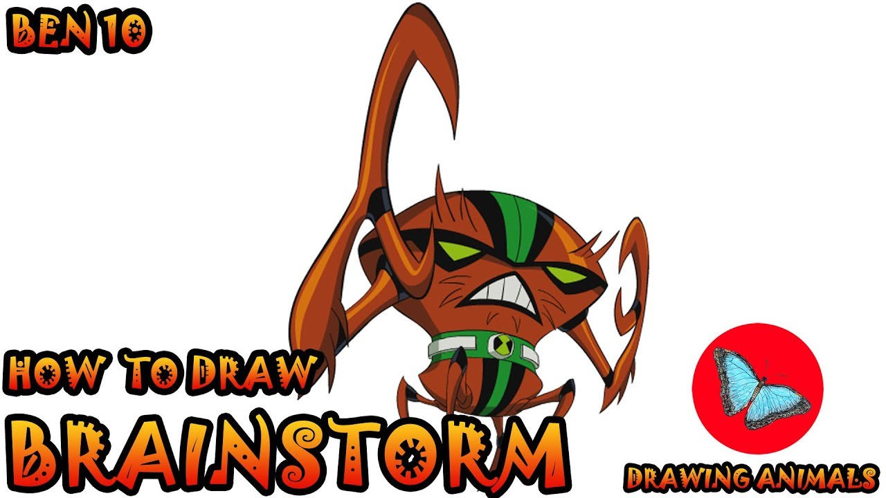 How To Draw Brainstorm from Ben 10 | Drawing Animals