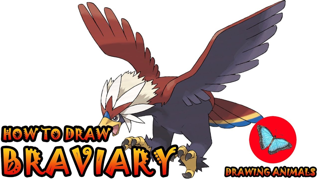 How To Draw Braviary Pokemon | Drawing Animals
