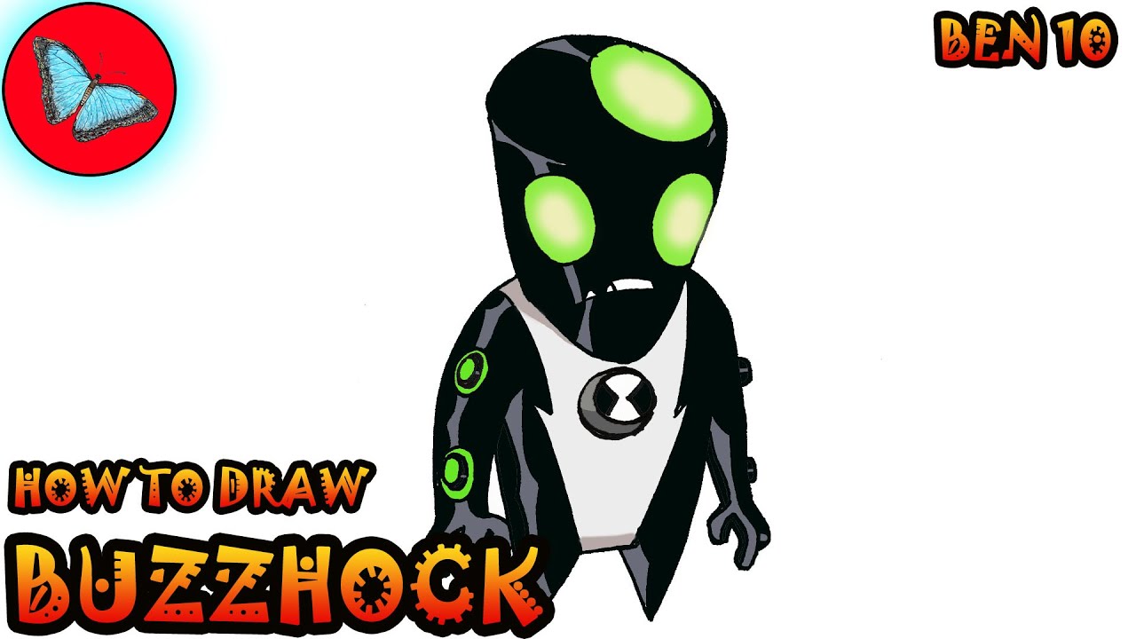How To Draw Buzzhock From Ben 10 | Drawing Animals