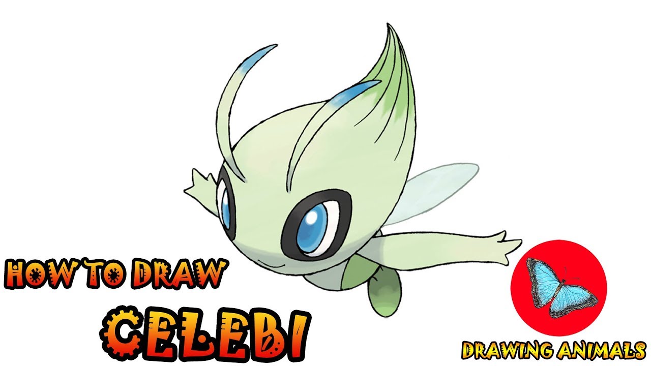 How To Draw Celebi Pokemon | Coloring and Drawing For Kids