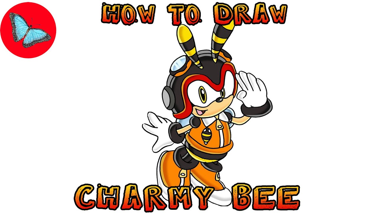 How To Draw Charmy Bee - Sonic The Hedgehog | Drawing Animals