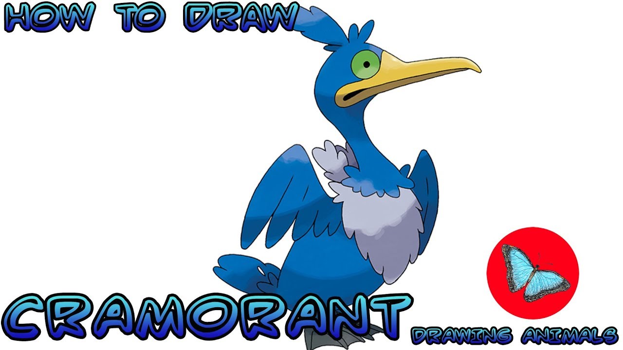 How To Draw Cramorant Pokemon | Drawing Animals
