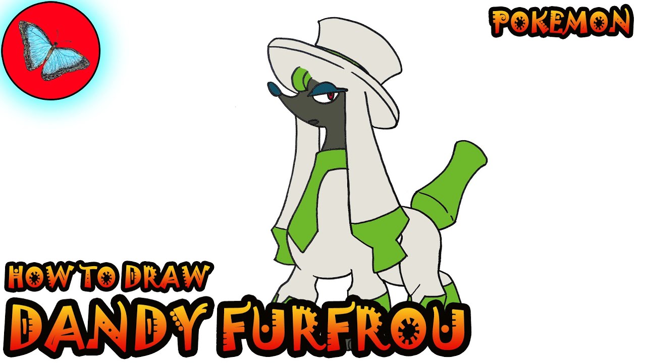 How To Draw Dandy Furfrou From Pokemon | Drawing Animals