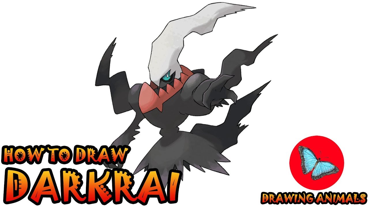 How To Draw Darkrai Pokemon | Drawing Animals
