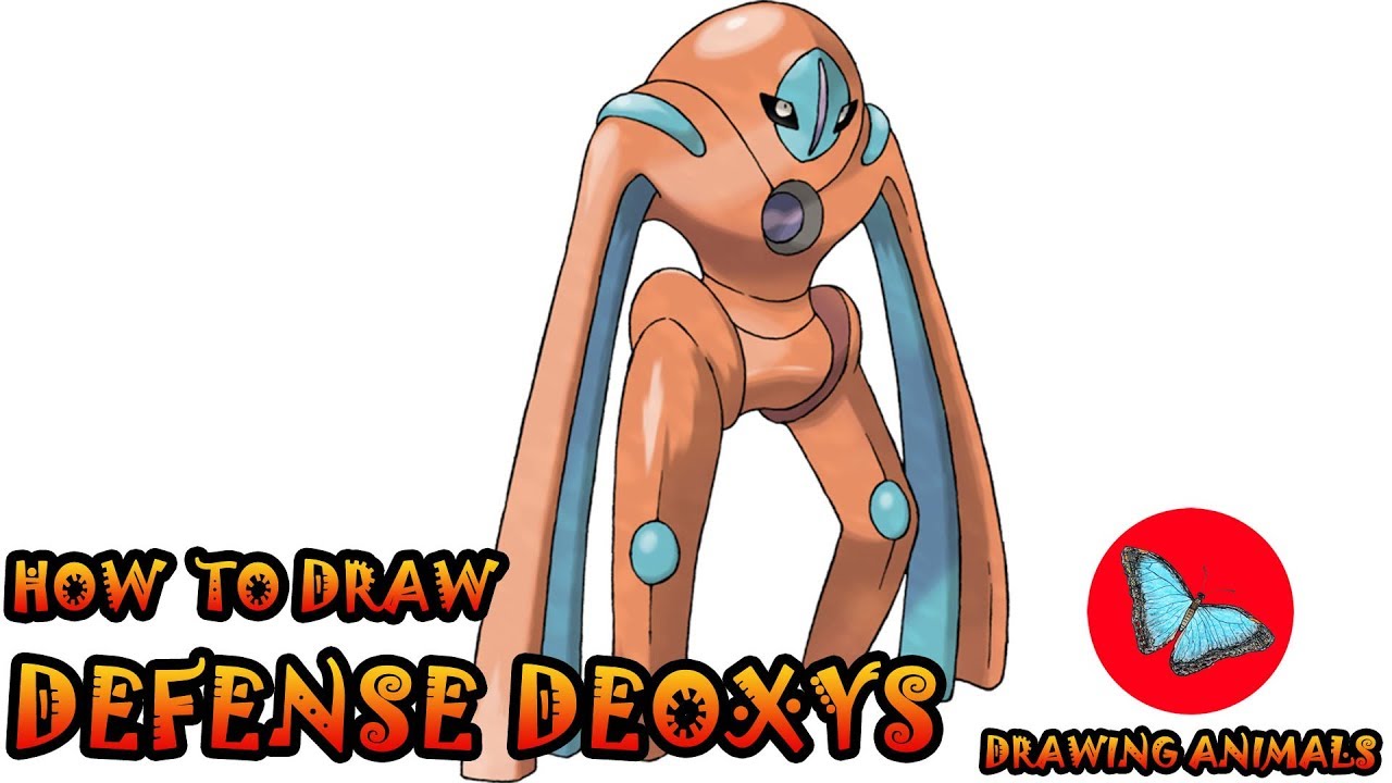 How To Draw Defense Deoxys Pokemon | Drawing Animals