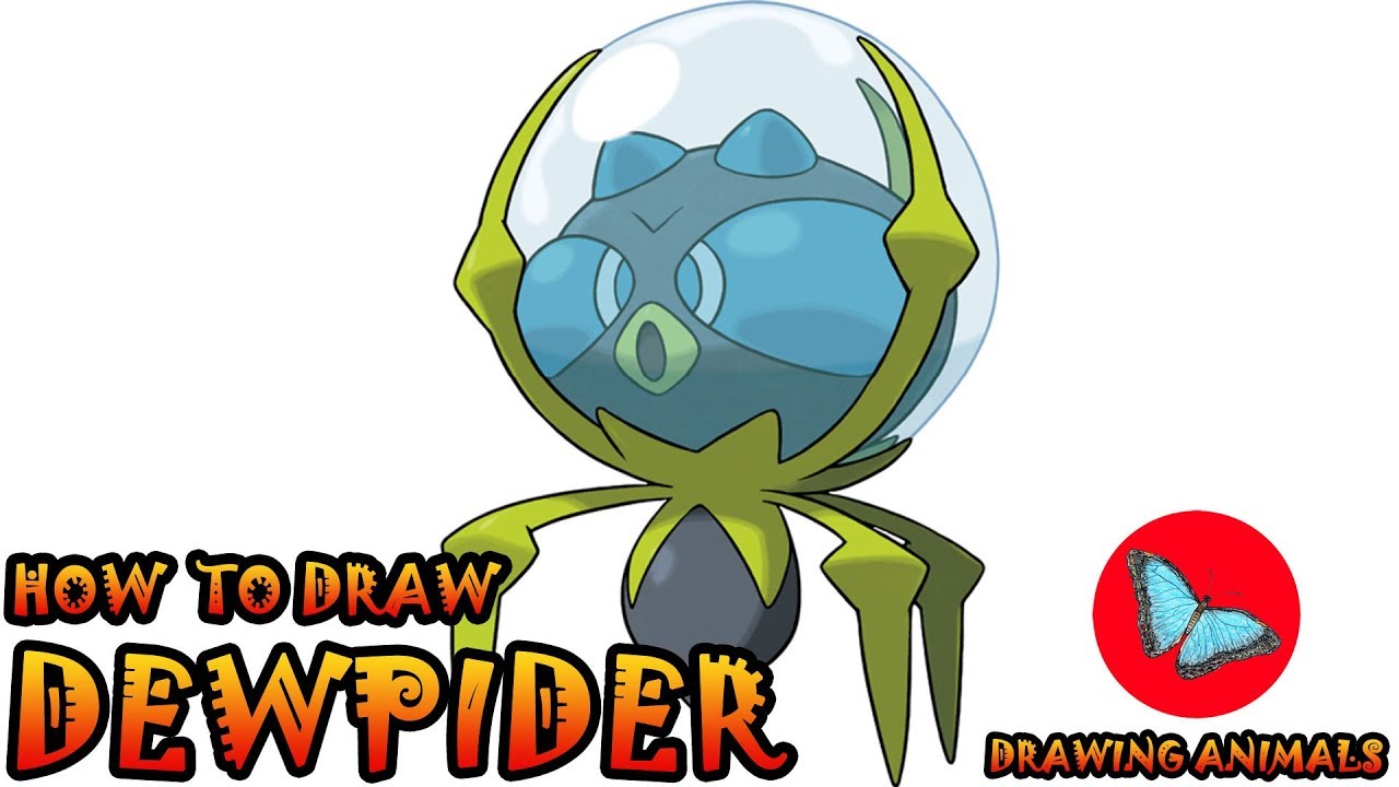 How To Draw Dewpider Pokemon | Drawing Animals