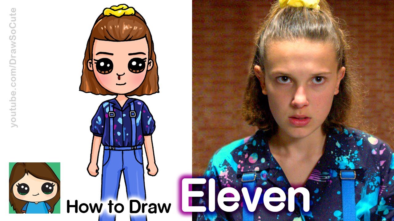 How To Draw Eleven from Stranger Things 3
