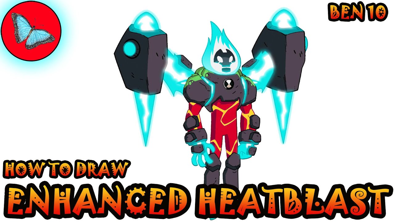 How To Draw Enhanced Heatblast From Ben 10 | Drawing Animals