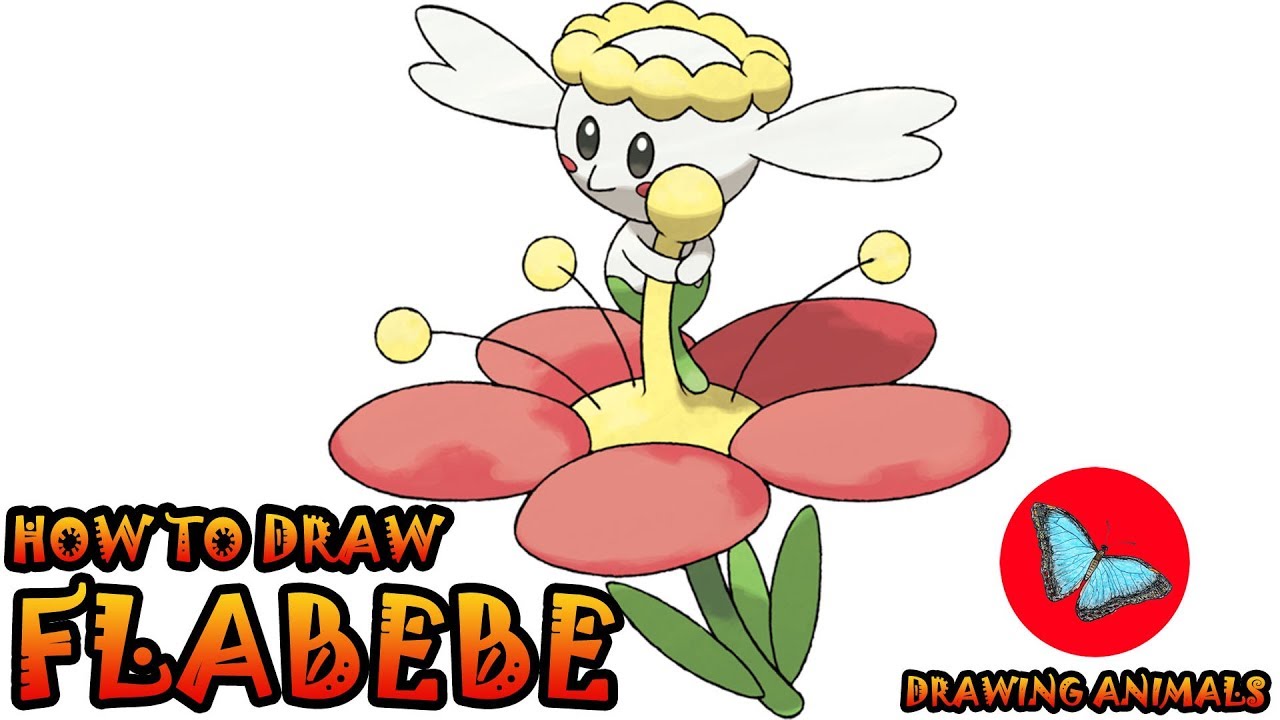 How To Draw Flabébé Pokemon | Drawing Animals
