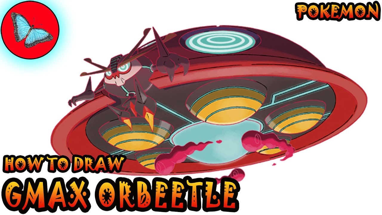 How To Draw Gigantamax Orbeetle From Pokemon | Drawing Animals