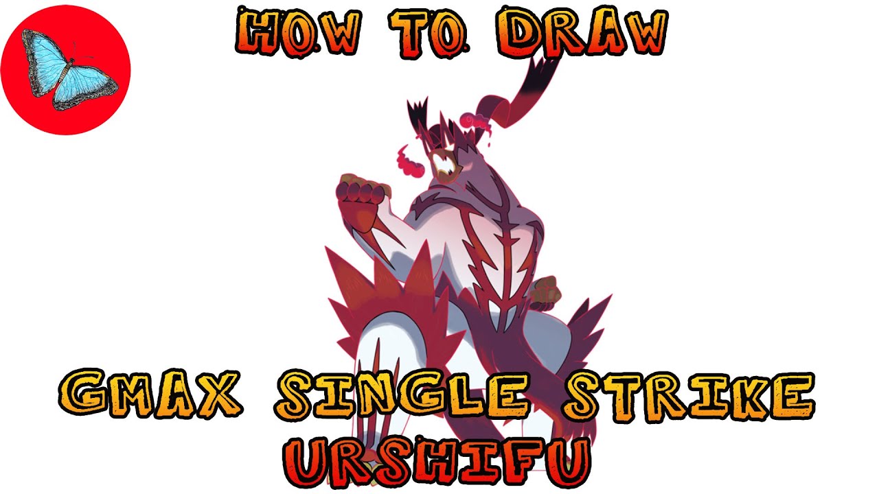 How To Draw Gigantamax Single Strike Urshifu Pokemon | Drawing Animals