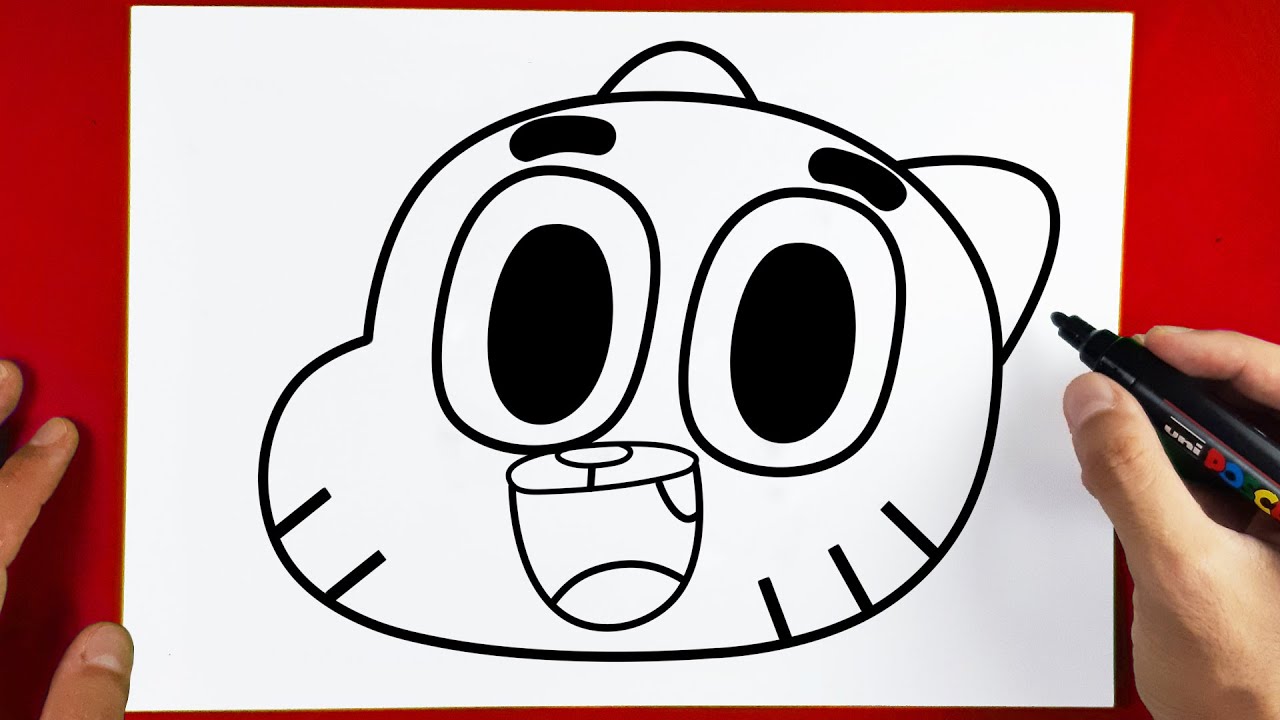 How To Draw Gumball From The Amazing World Of Gumball