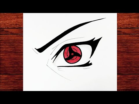 How To Draw İtachi Anime Eye / Easy Anime Drawing /Sketch Art Tutorial / M.A Drawings #animedrawing
