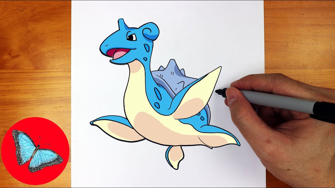 How To Draw Lapras Pokemon Step by Step