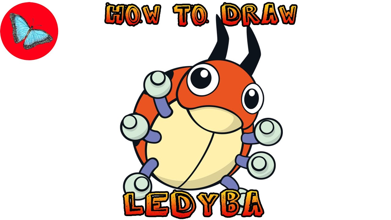 How To Draw Ledyba Pokemon | Drawing Animals