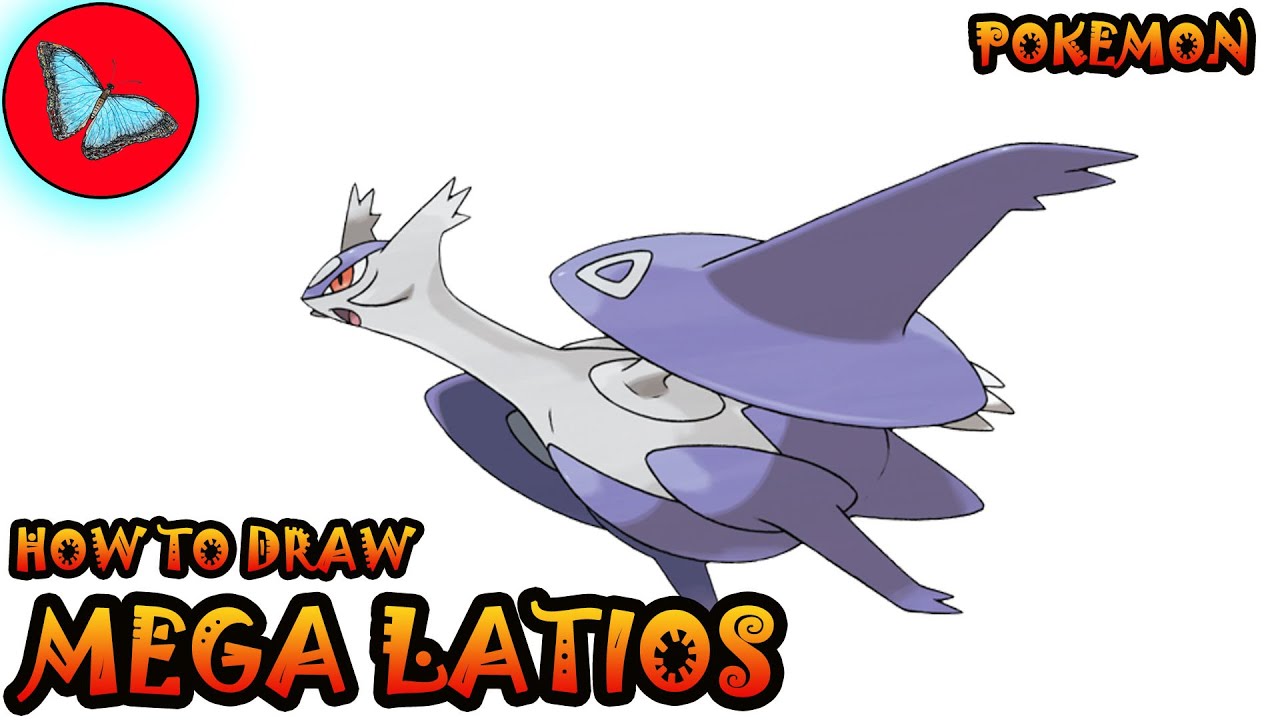 How To Draw Mega Latios From Pokemon | Drawing Animals