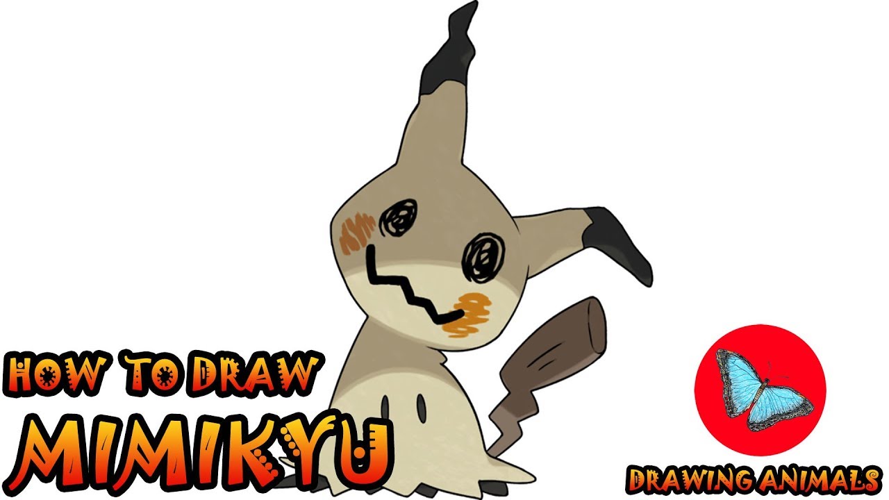 How To Draw Mimikyu Pokemon | Drawing Animals