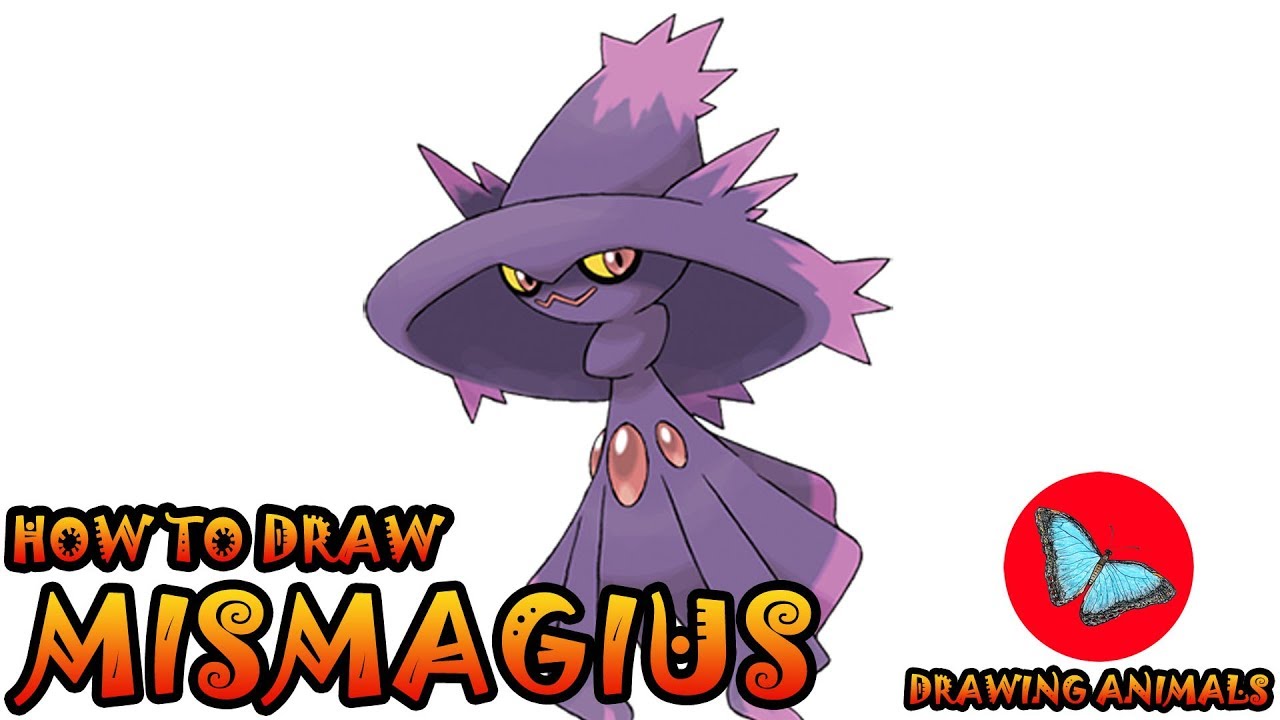 How To Draw Mismagius Pokemon | Coloring and Drawing For Kids