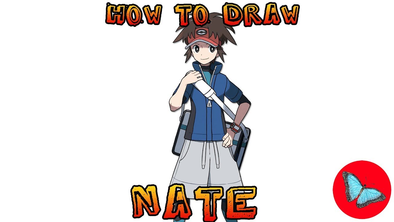 How To Draw Nate From Pokemon | Drawing Animals